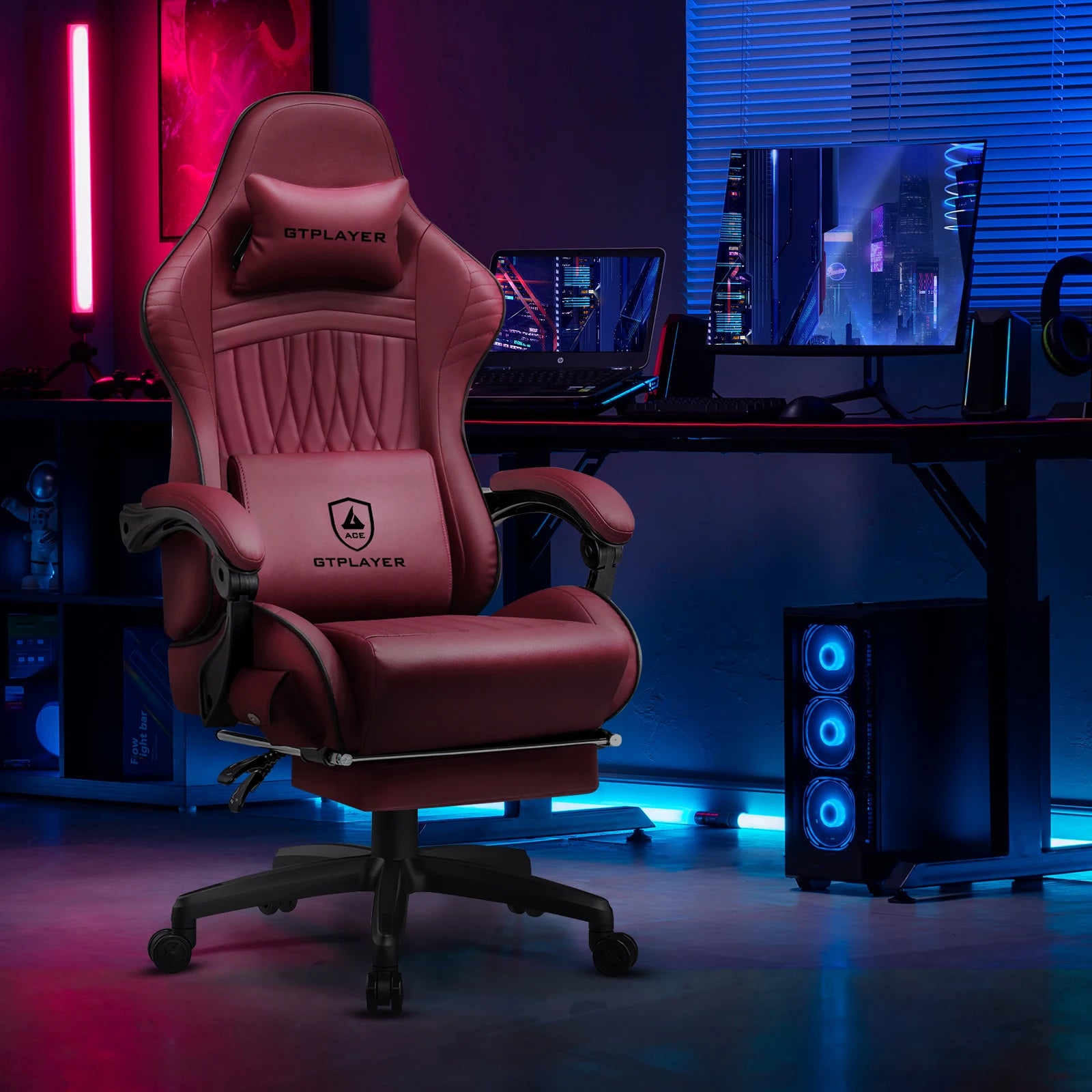 Premium Gaming Chair with Built-In Speakers
