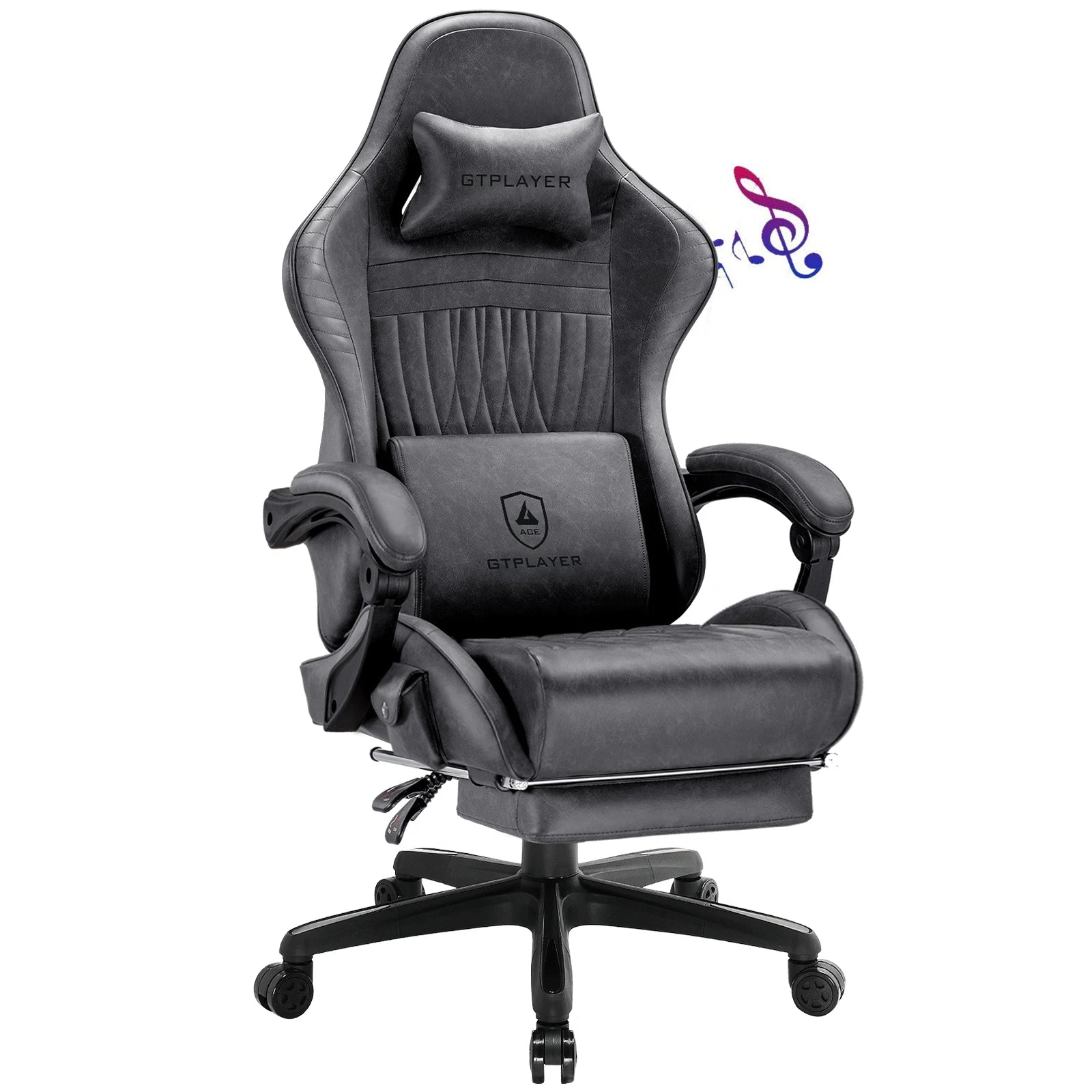 Premium Gaming Chair with Built-In Speakers