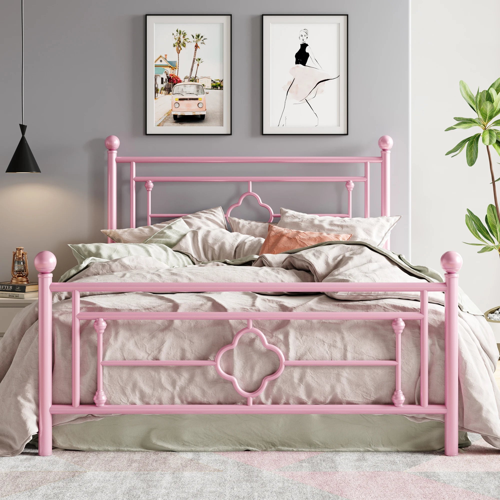 Victorian Metal Platform Bed Frame