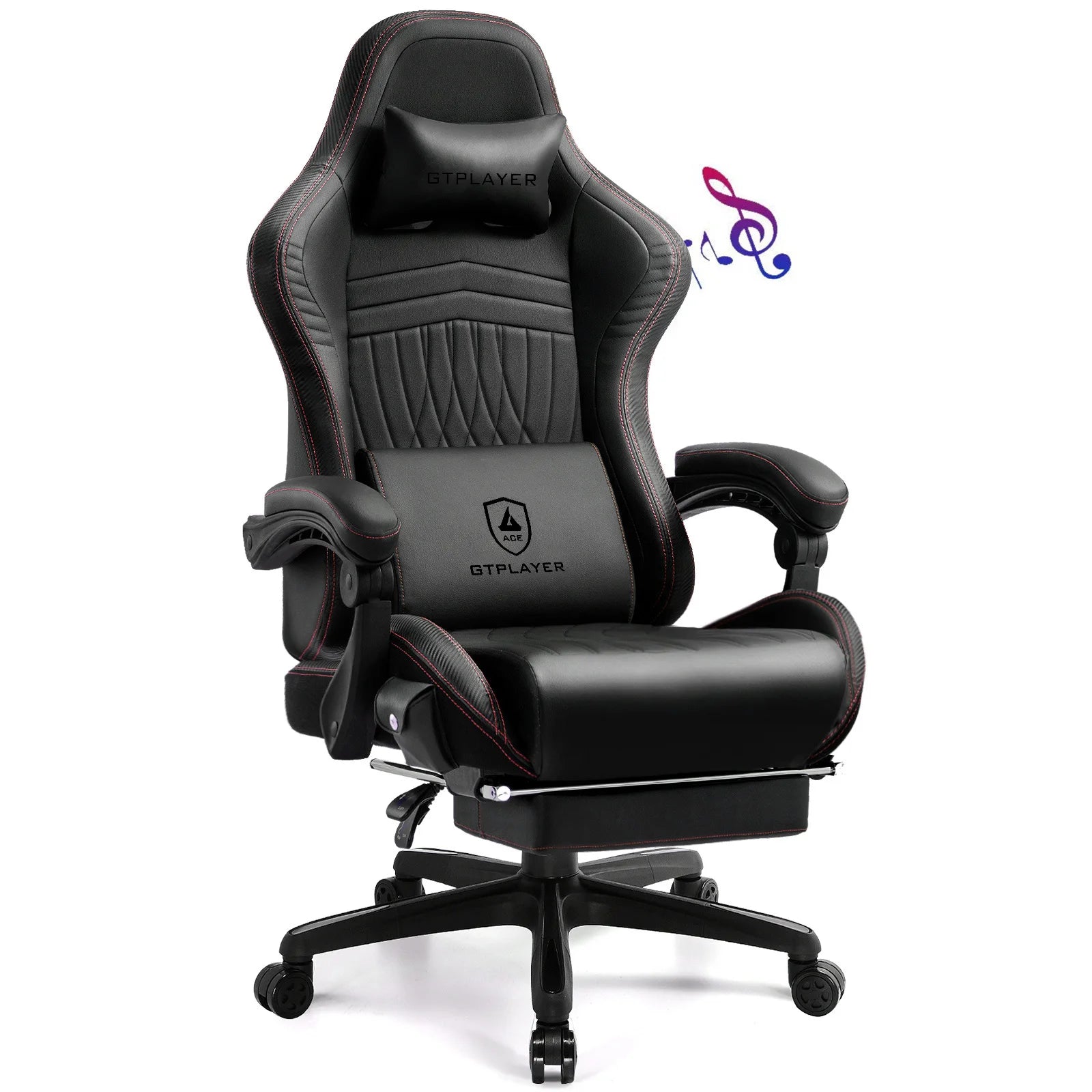 Premium Gaming Chair with Built-In Speakers