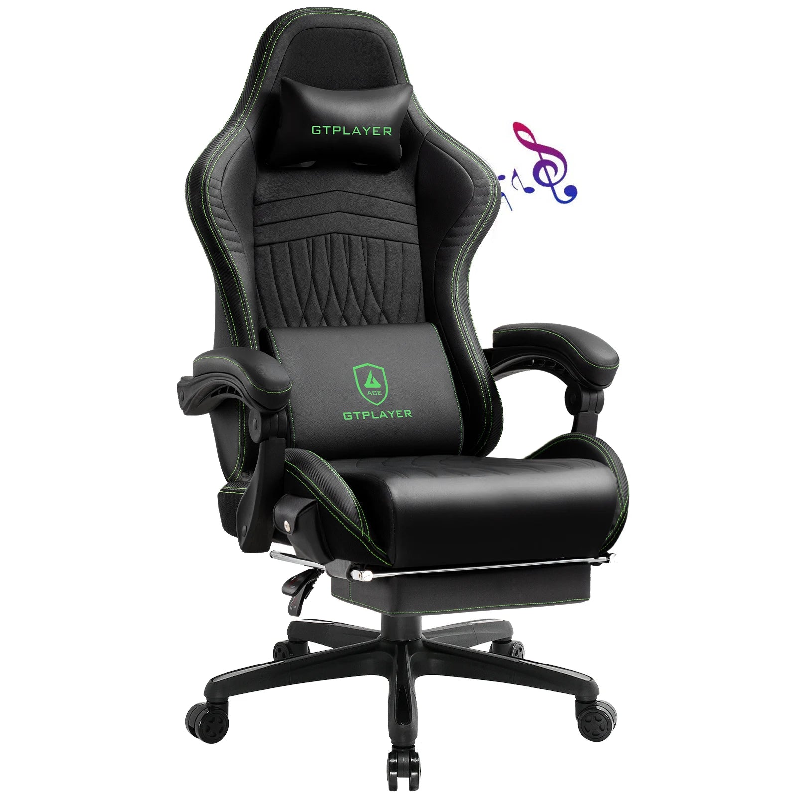Premium Gaming Chair with Built-In Speakers