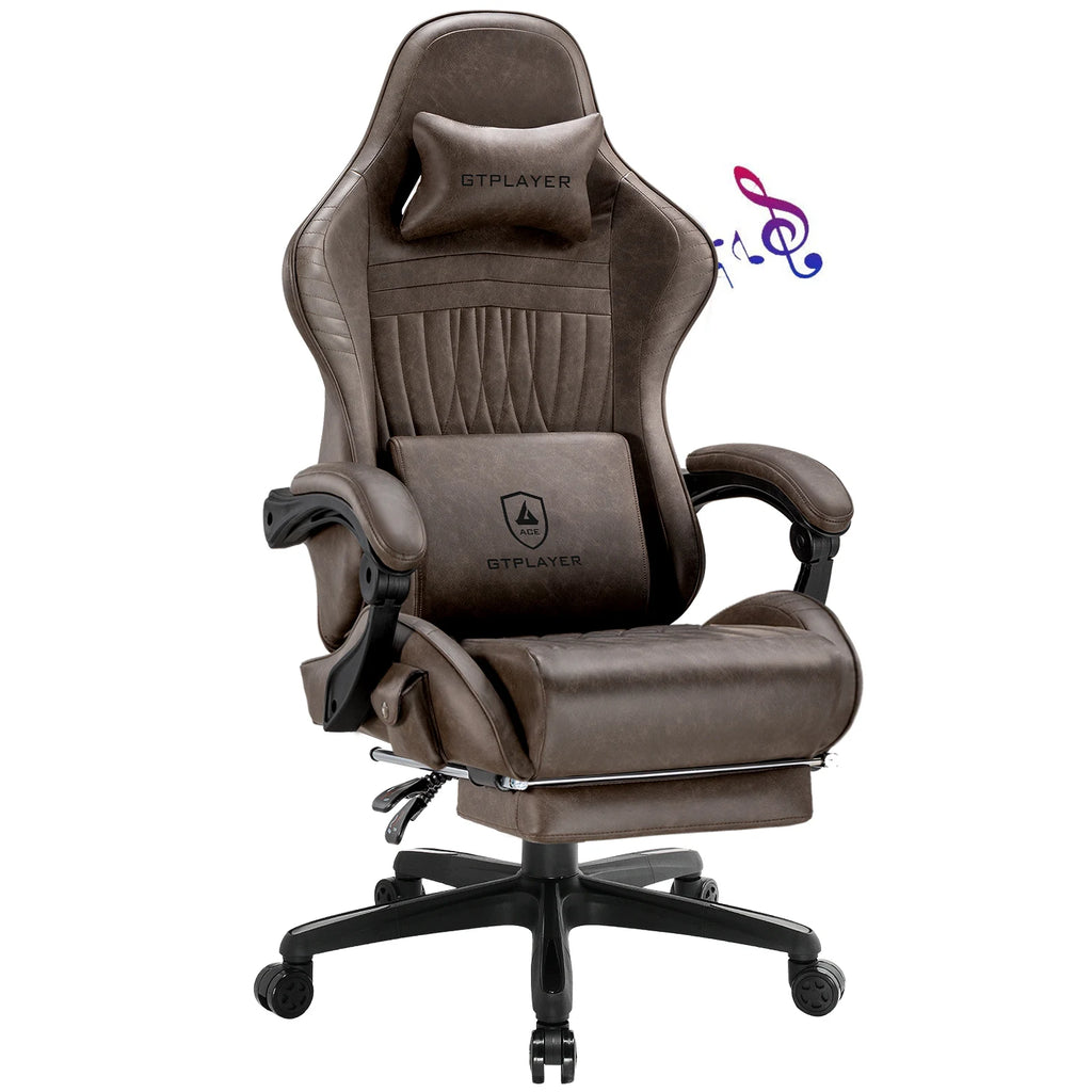 Premium Gaming Chair with Built-In Speakers