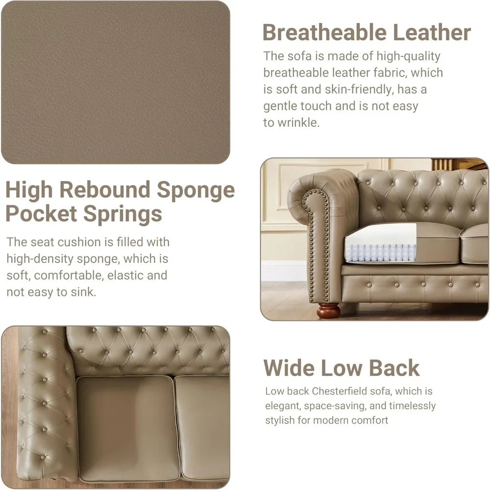 Chesterfield Leather Sofa