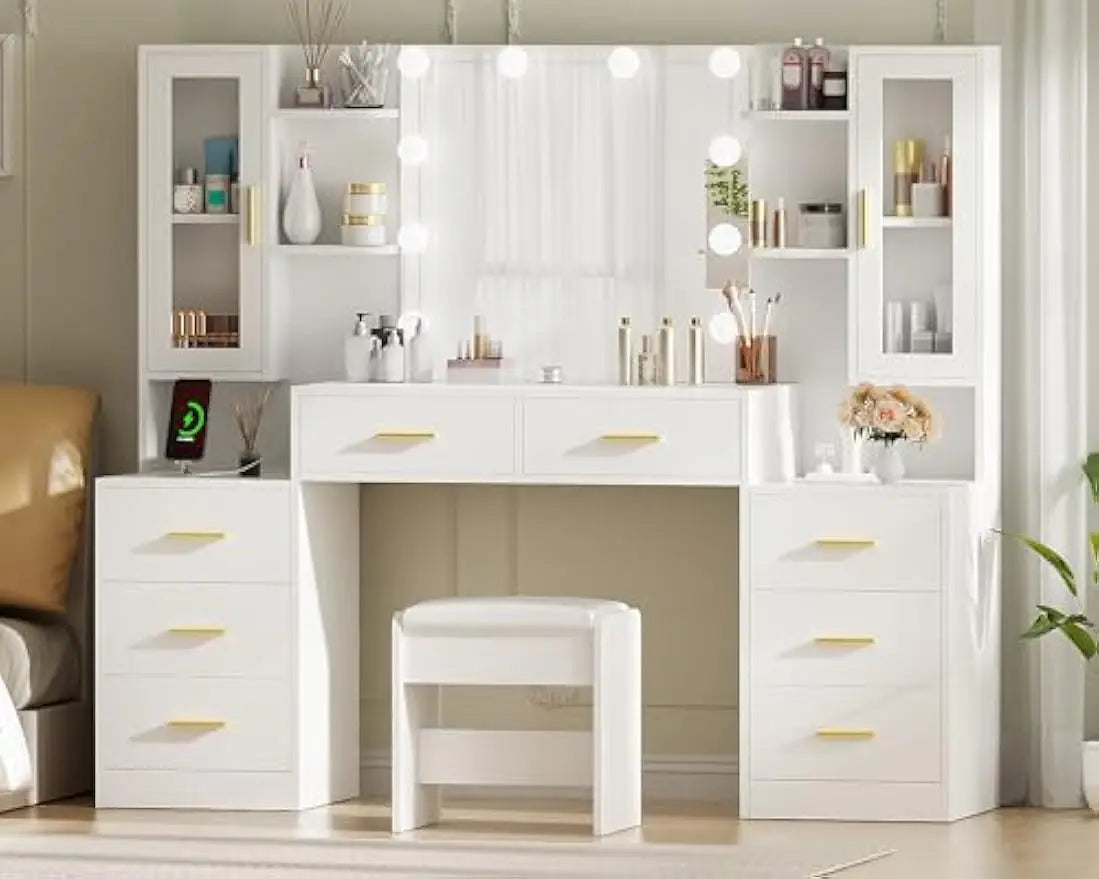 Large LED Vanity Desk