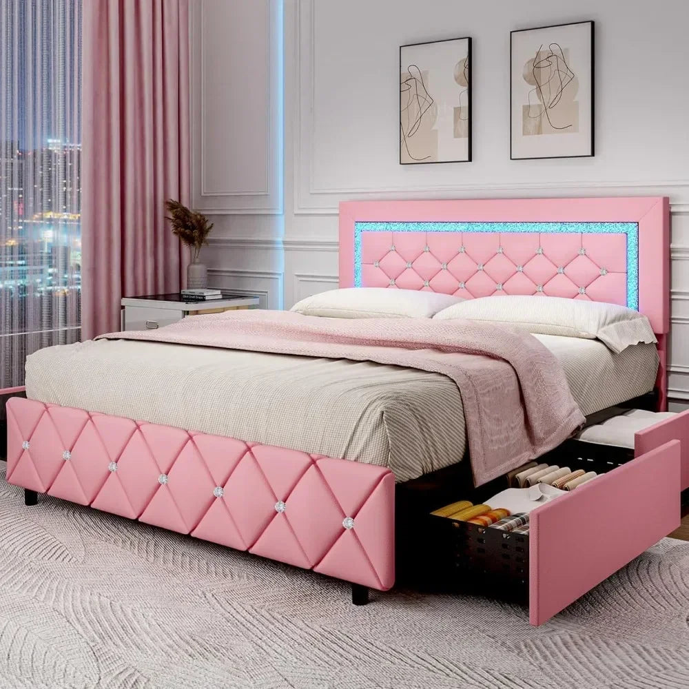 Luxury Princess Platform Bed Frame