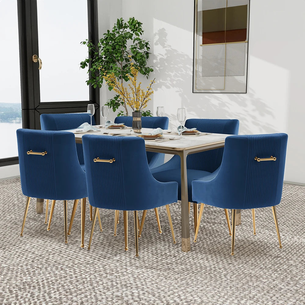 Modern Velvet Dining Chairs Set of 6