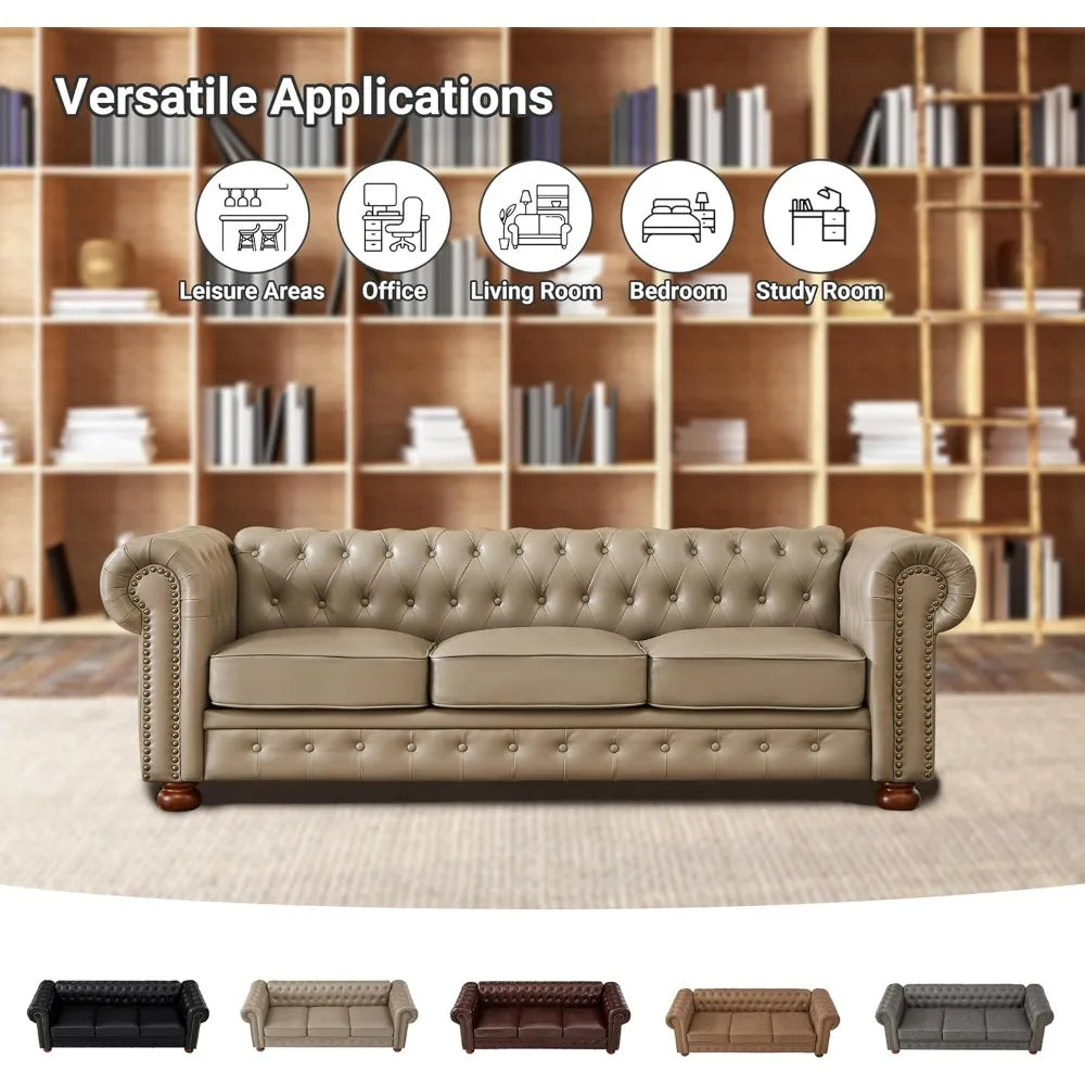 Chesterfield Leather Sofa