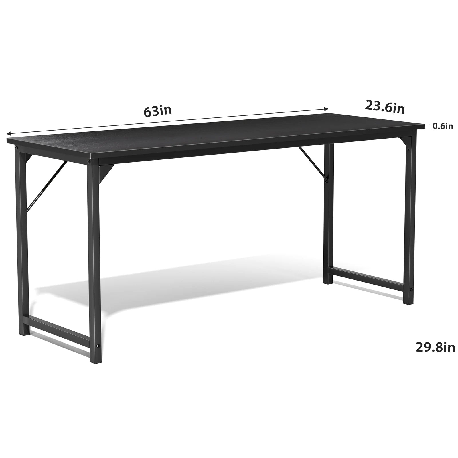 Computer Office Desk with Metal Frame