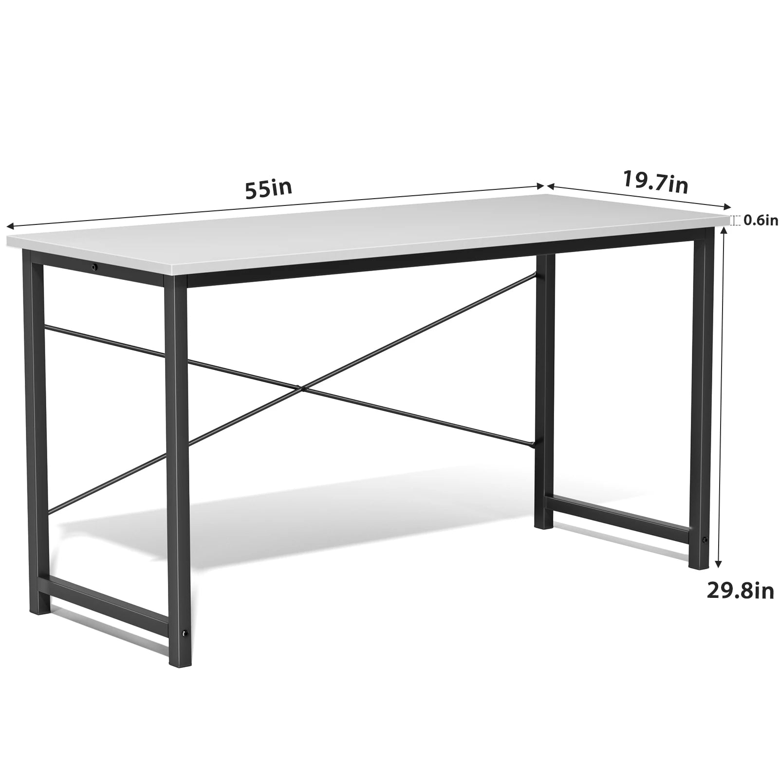 Computer Office Desk with Metal Frame