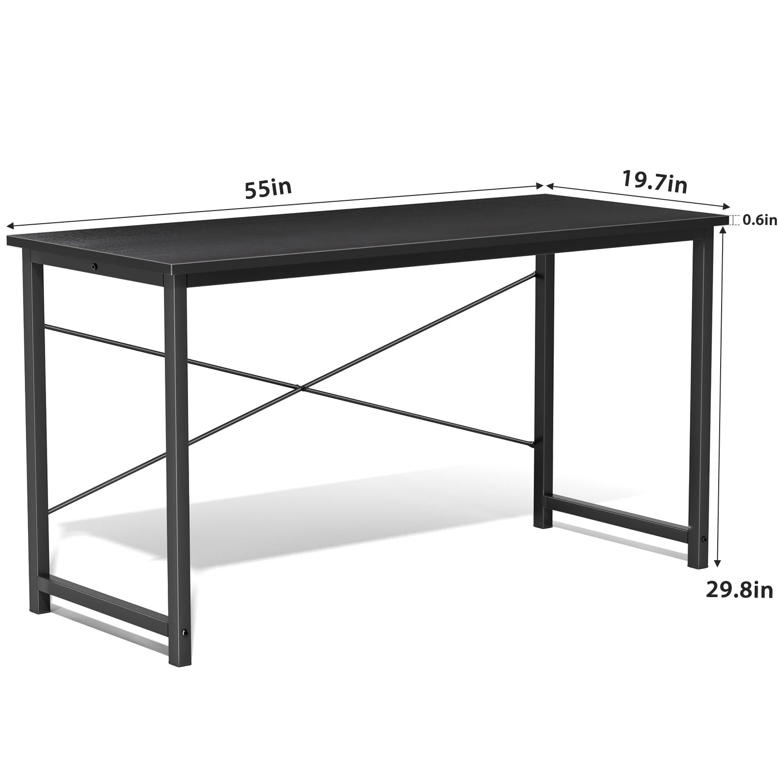 Computer Office Desk with Metal Frame