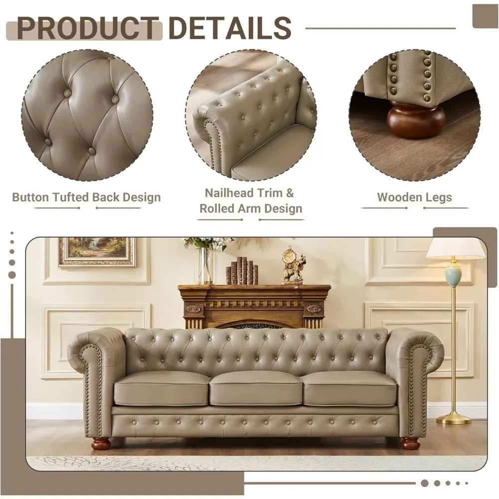 Chesterfield Leather Sofa