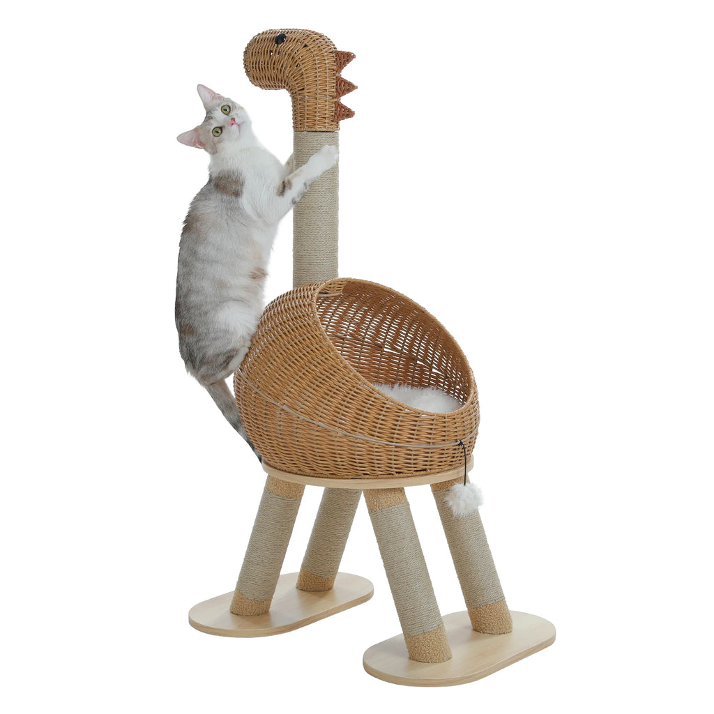 Unique Dinosaur Cat Tree Tower