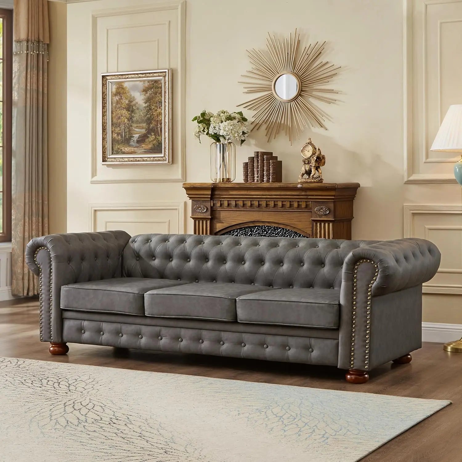 Chesterfield Leather Sofa