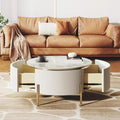 Marble-Patterned Coffee Table
