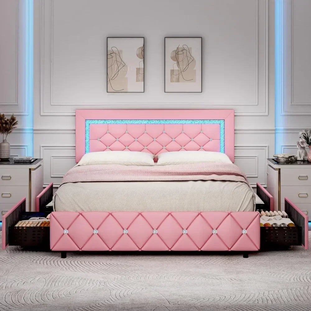 Luxury Princess Platform Bed Frame