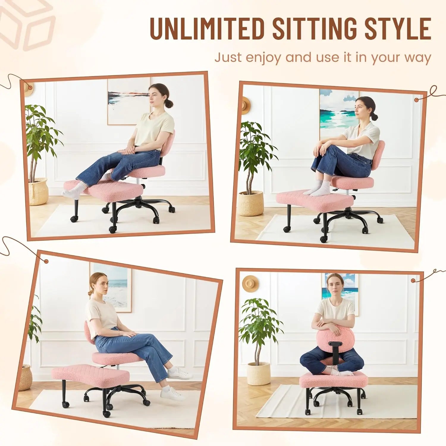 Ergonomic Cross-Legged Meditation Chair