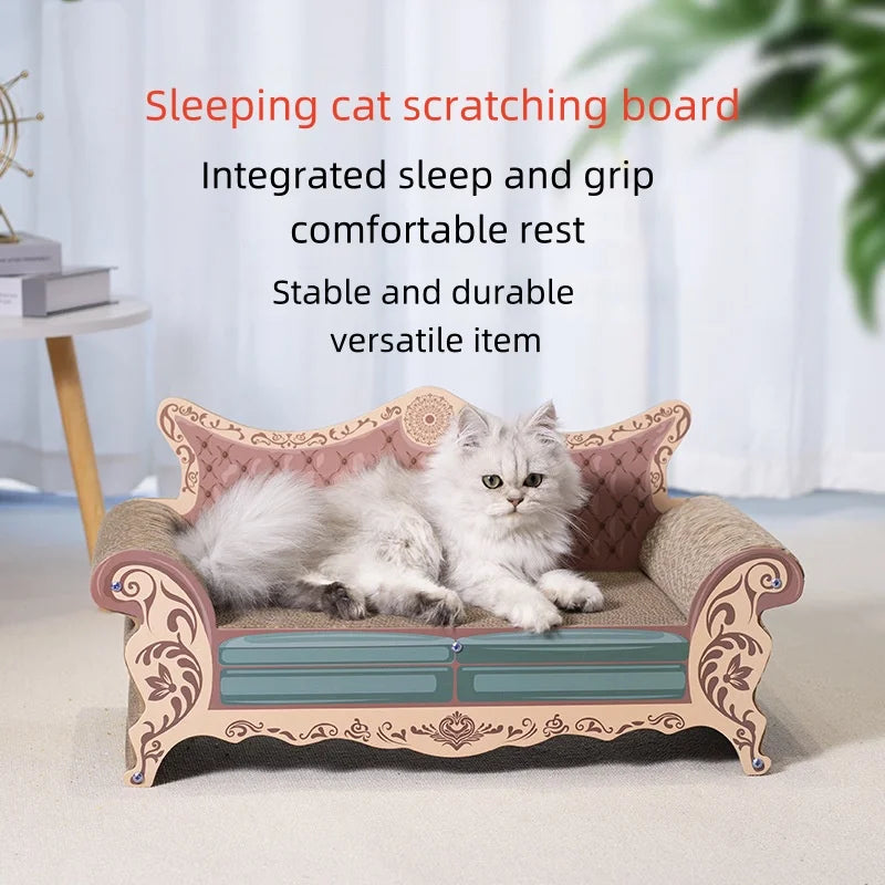 Premium Cat Scratch Board & Bed Combo