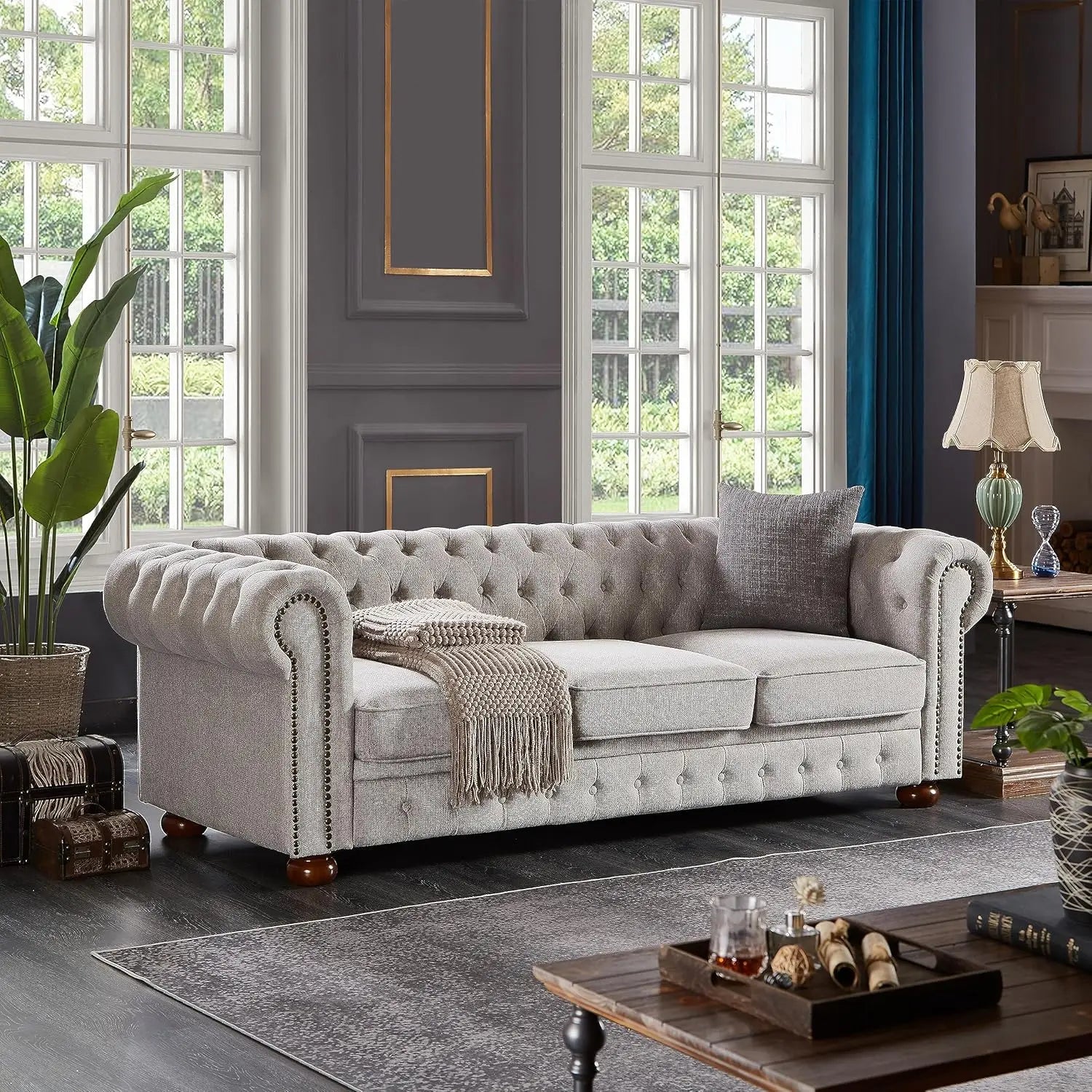 Chesterfield Leather Sofa