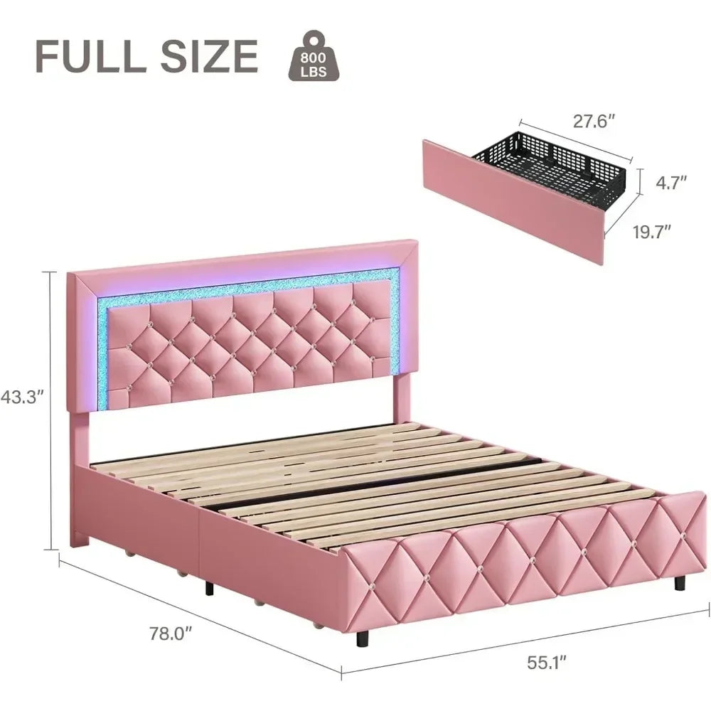 Luxury Princess Platform Bed Frame