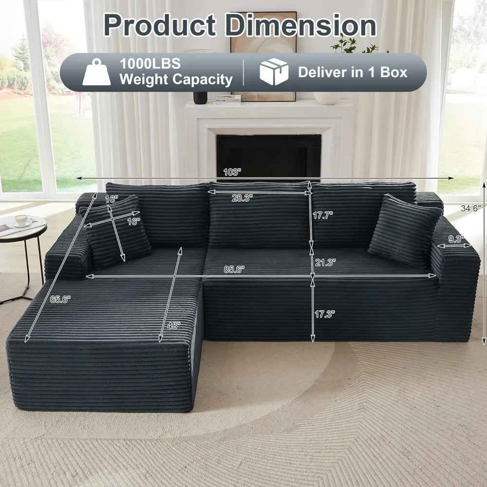 Boneless Cloud Sectional Sofa