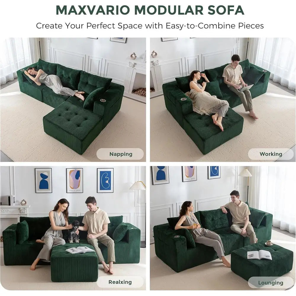 Luxe 4-Seater Boneless Cloud Couch