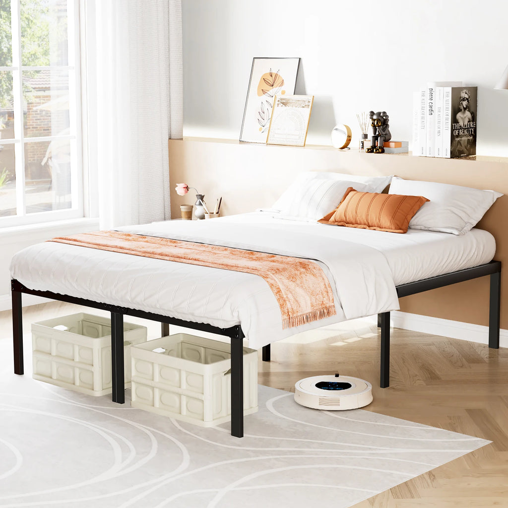 Heavy-Duty Metal Platform Bed Frame