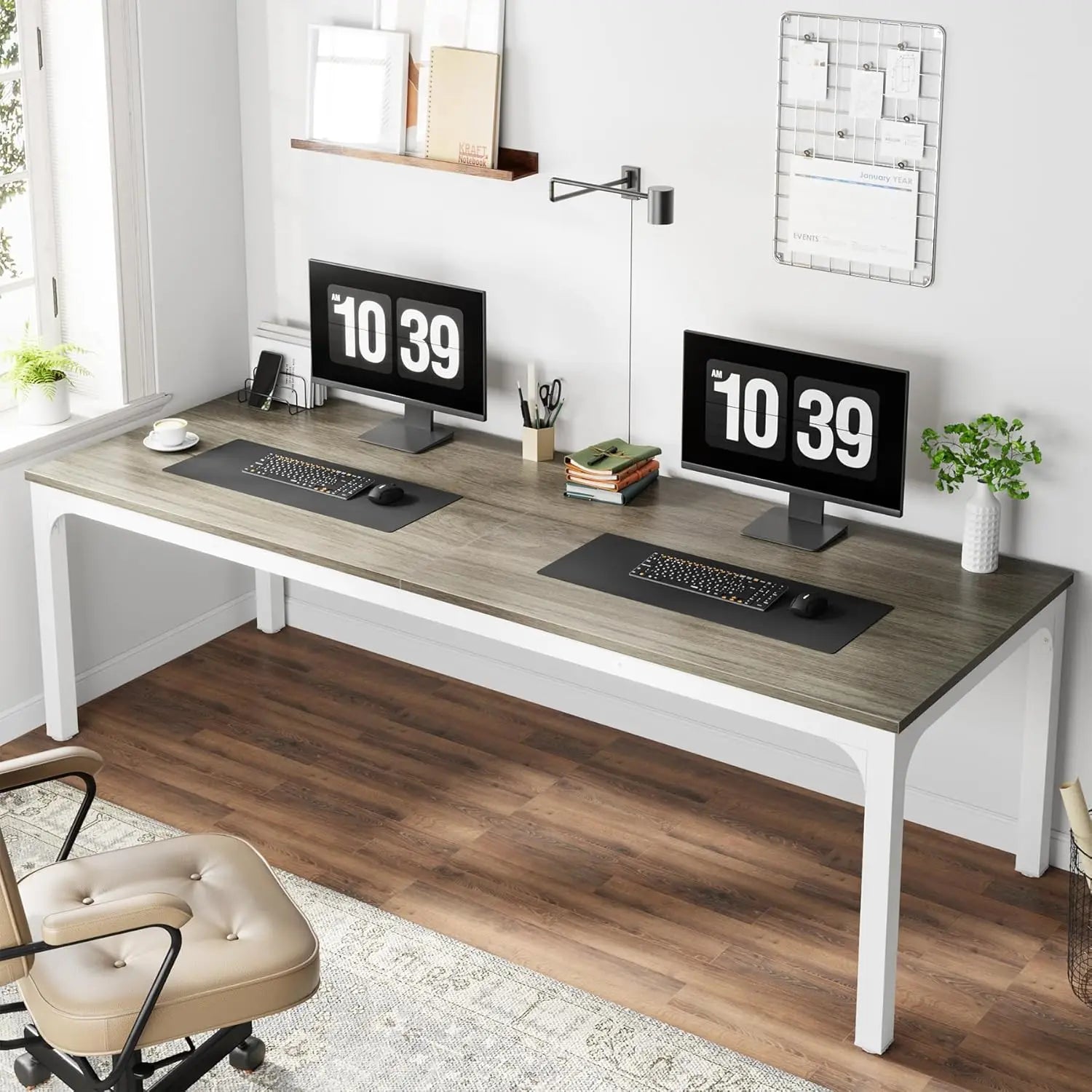 Extra Long Computer Desk for 2 People