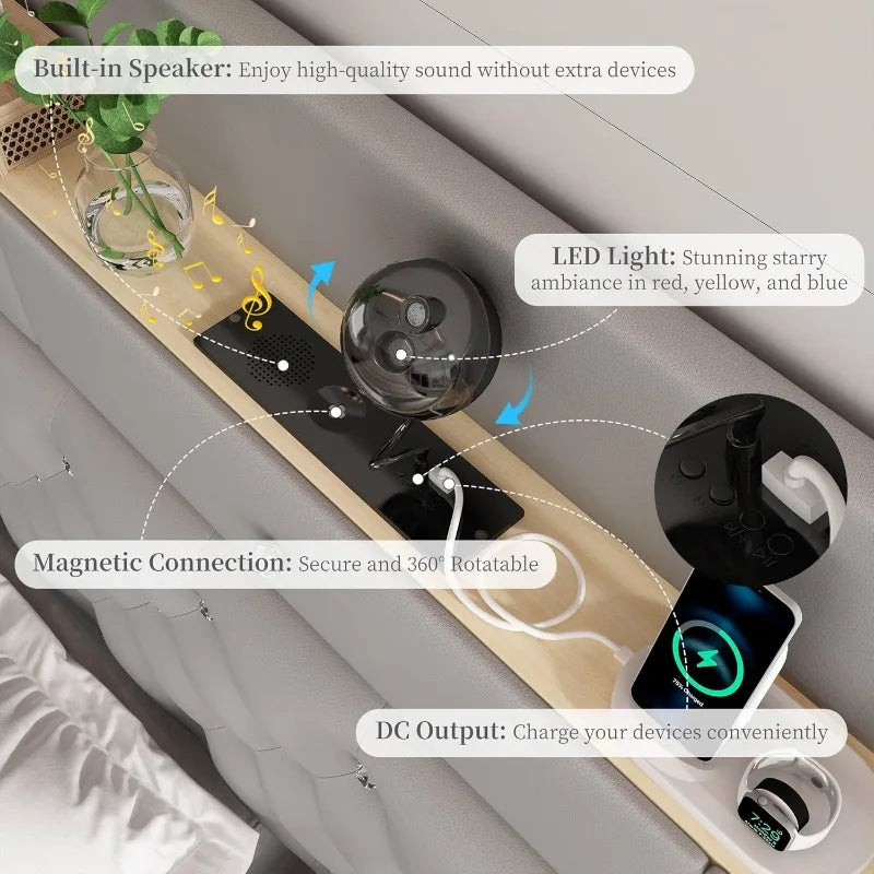 Luxury LED Bed Frame