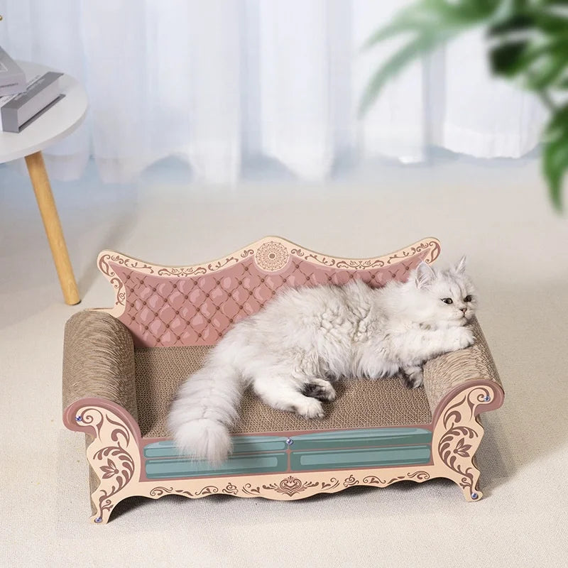 Premium Cat Scratch Board & Bed Combo