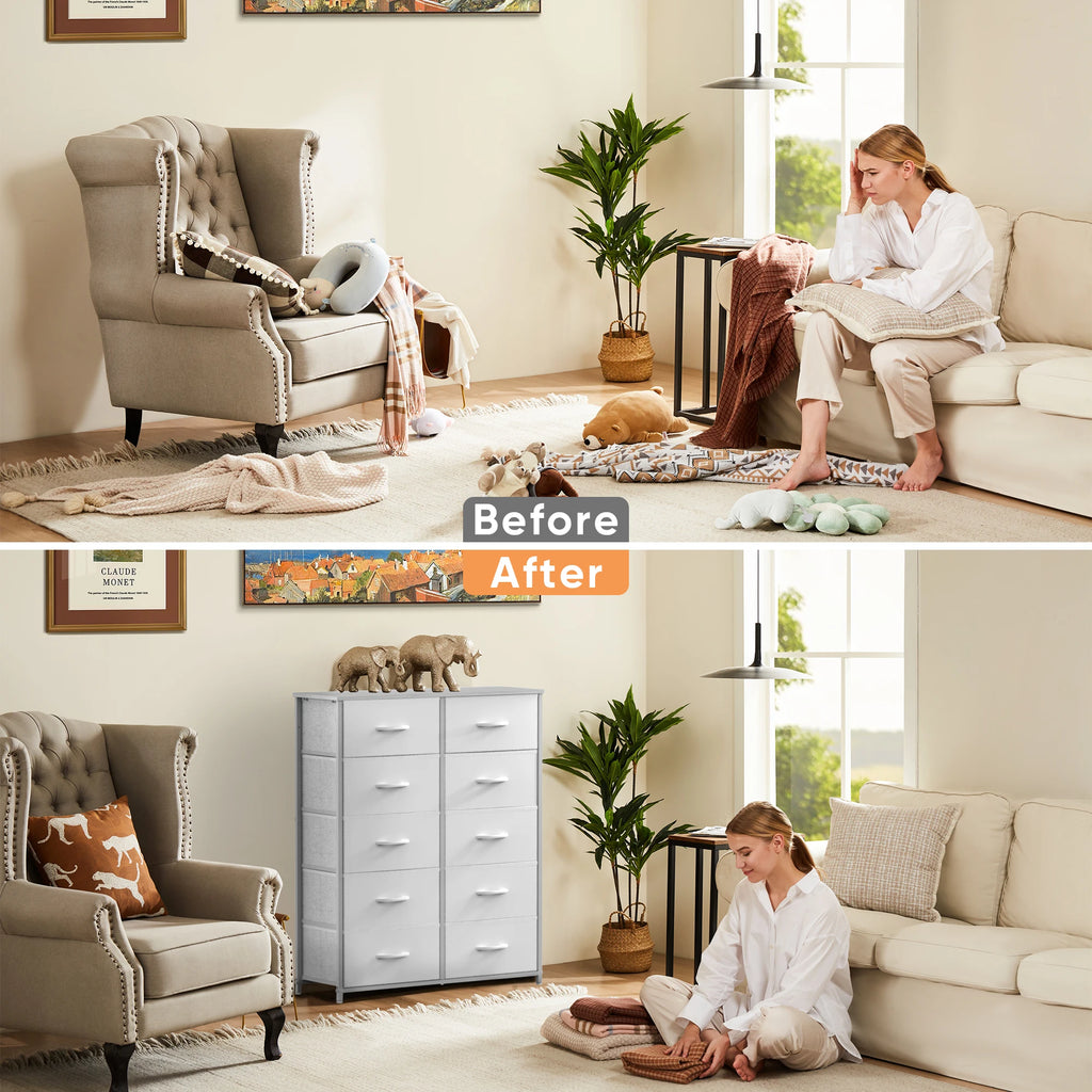 Elegant White Wardrobe Dresser