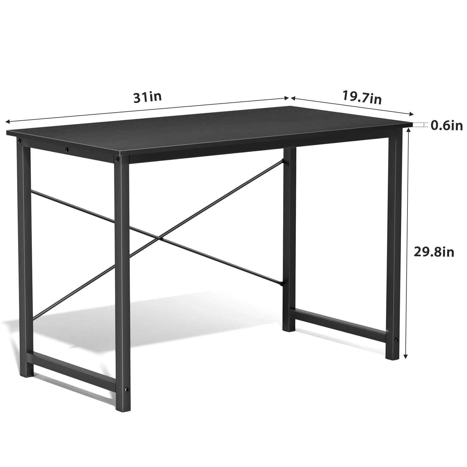 Computer Office Desk with Metal Frame