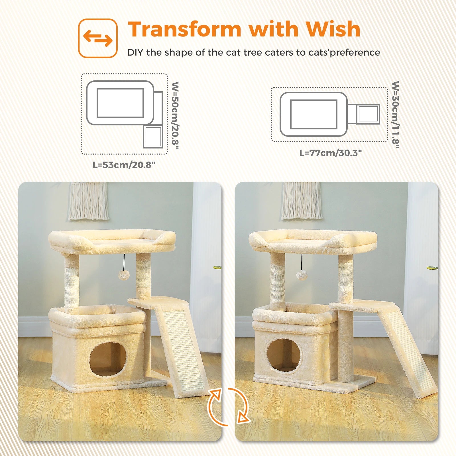 Compact Cat Tree Tower