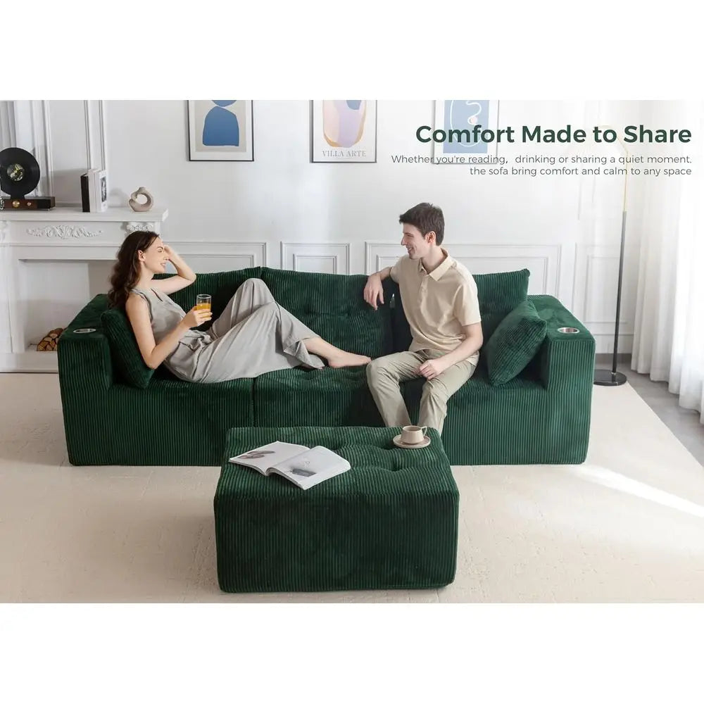 Luxe 4-Seater Boneless Cloud Couch