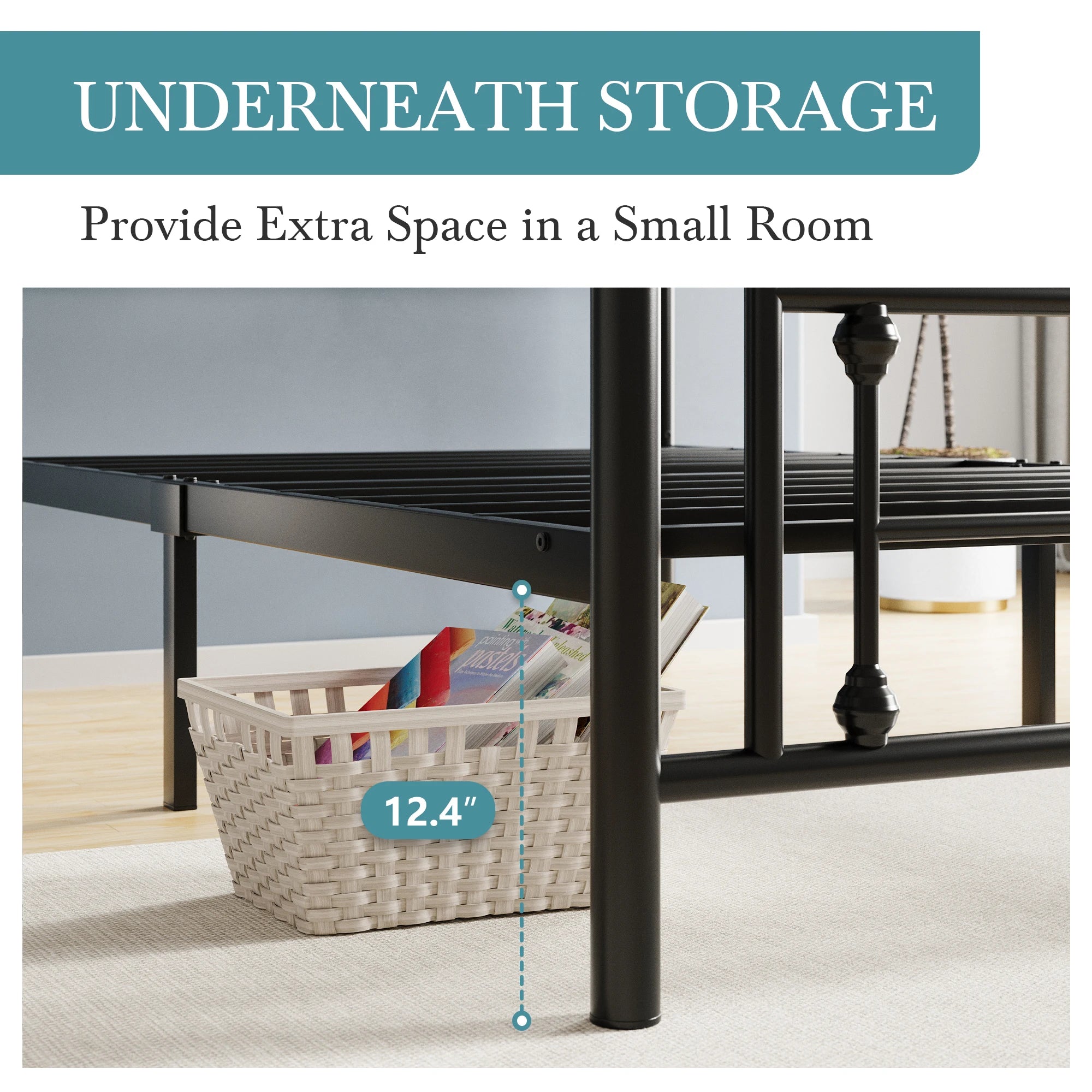 Victorian Metal Platform Bed Frame