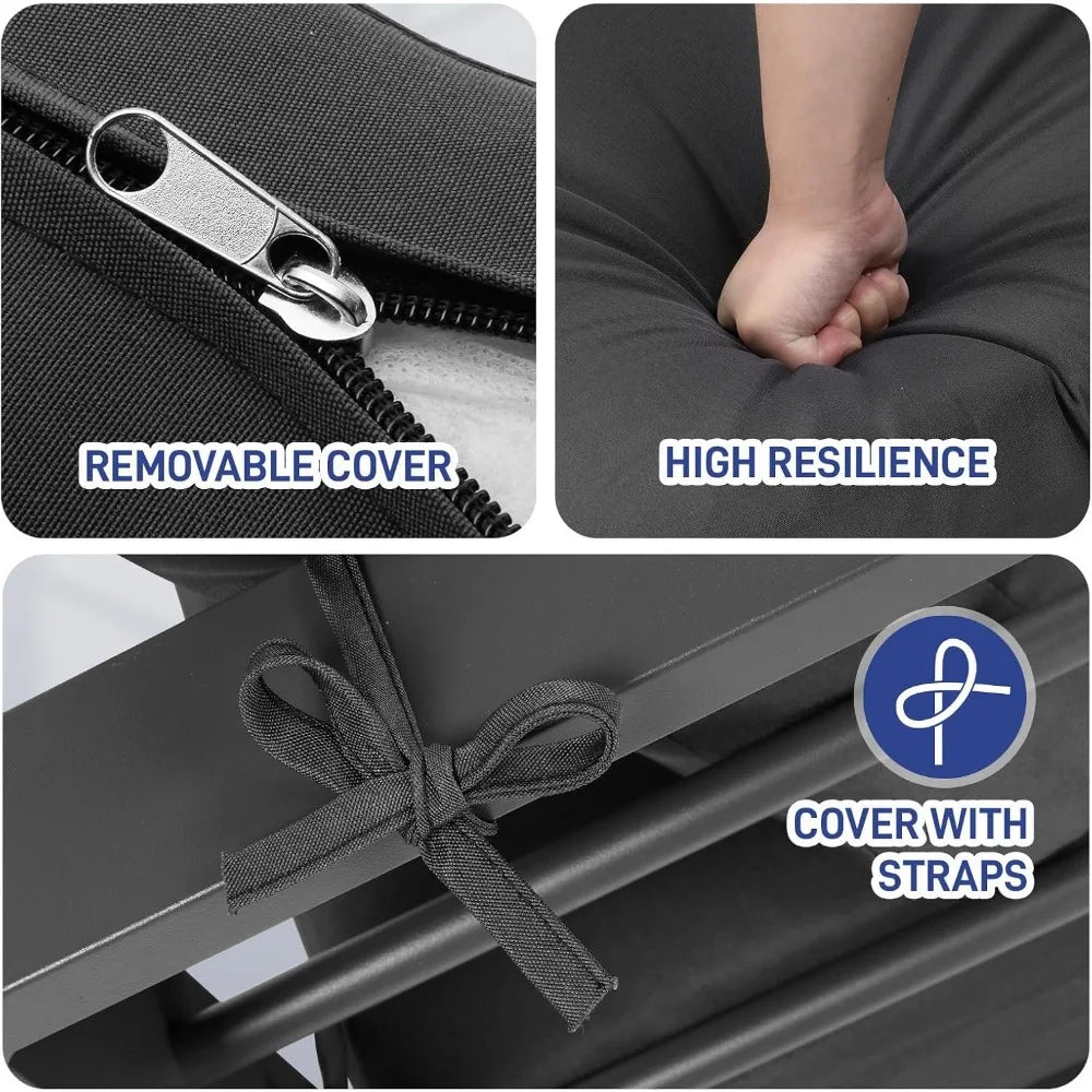 Premium 4-Seat Aluminum Outdoor Sectional Set