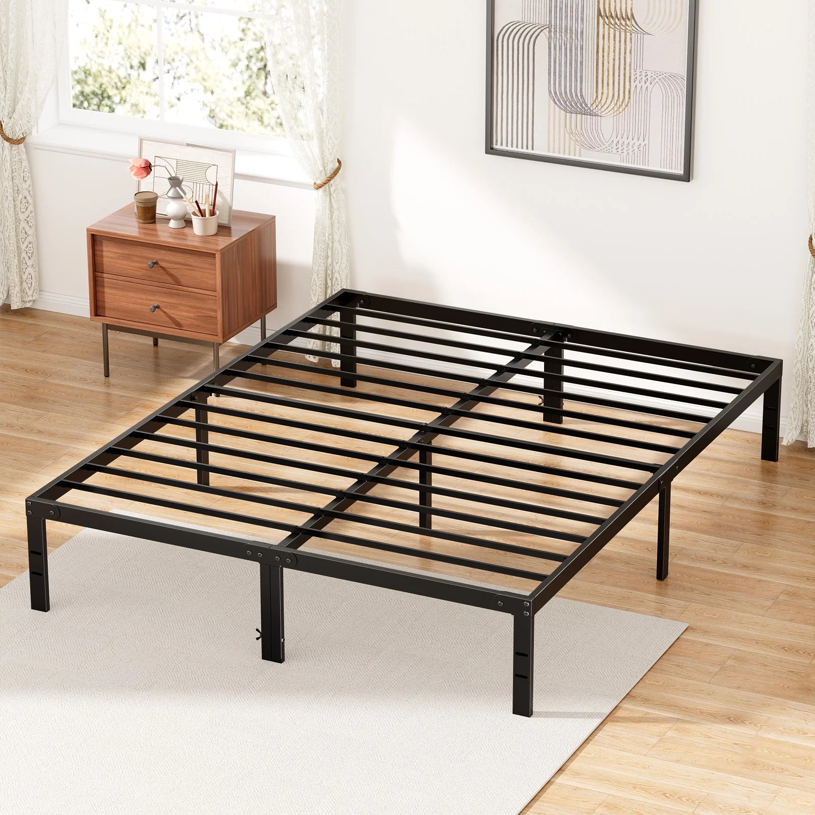 Heavy Duty Metal Platform Bed Frame