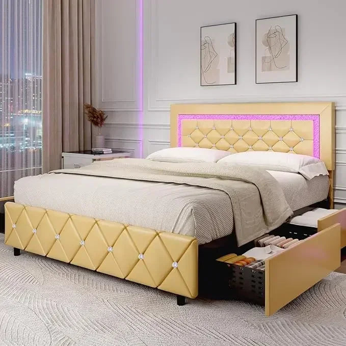 Luxury Princess Platform Bed Frame