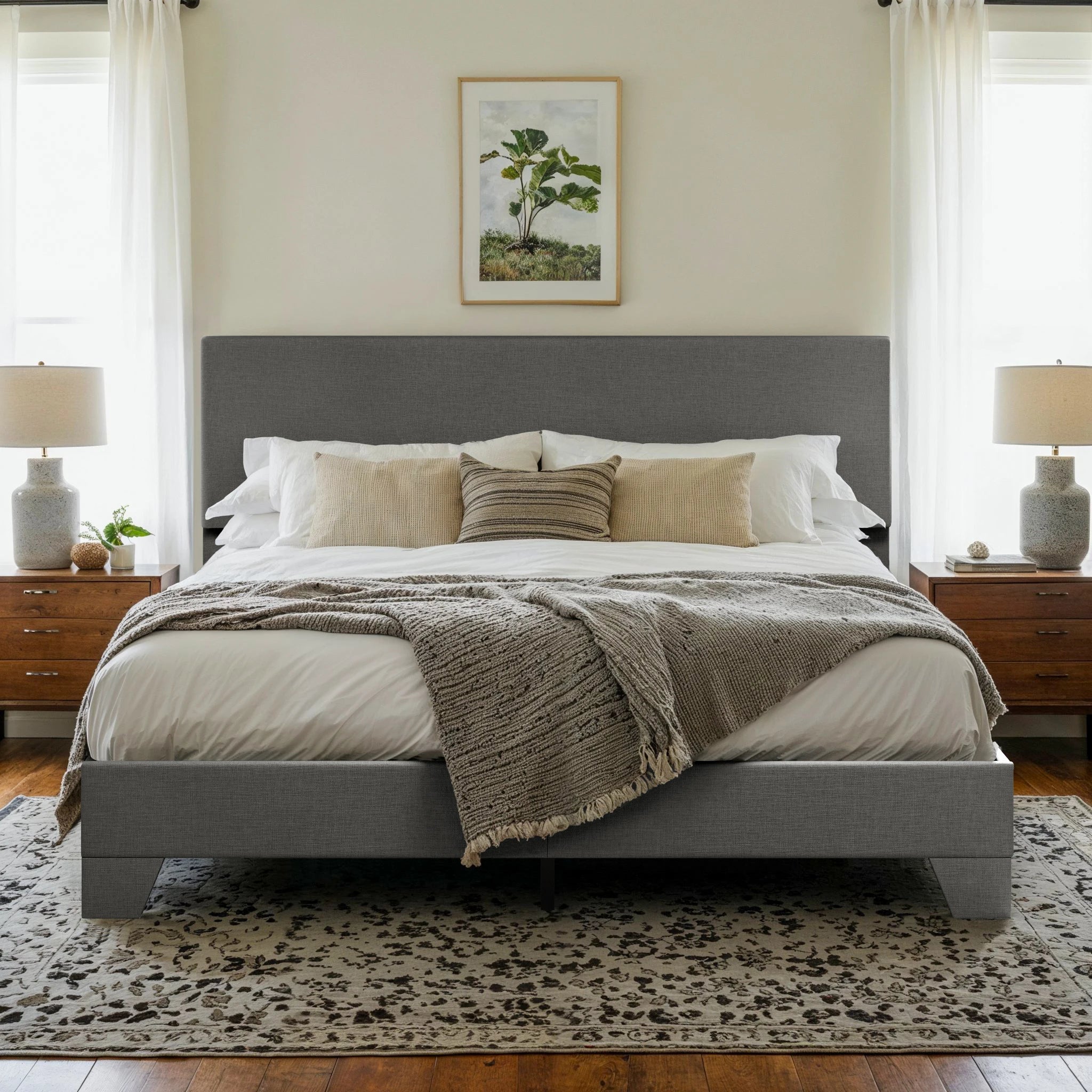 Luxe Upholstered Bed Frame