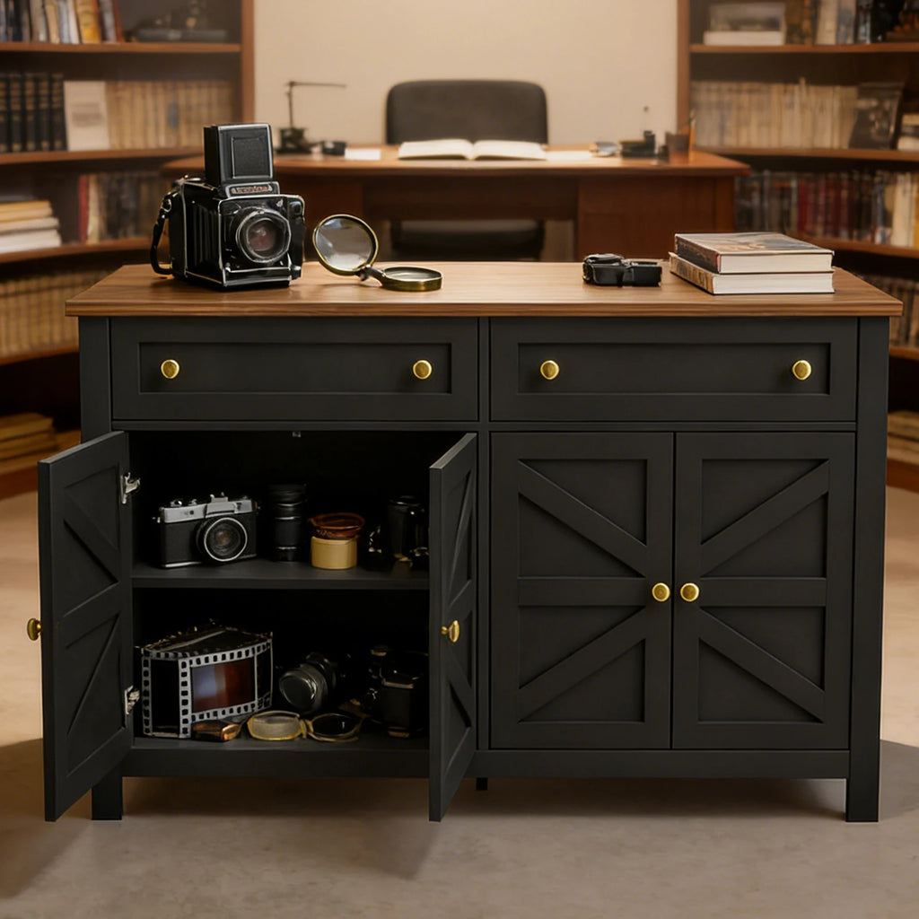 Farmhouse Sideboard Buffet Cabinet