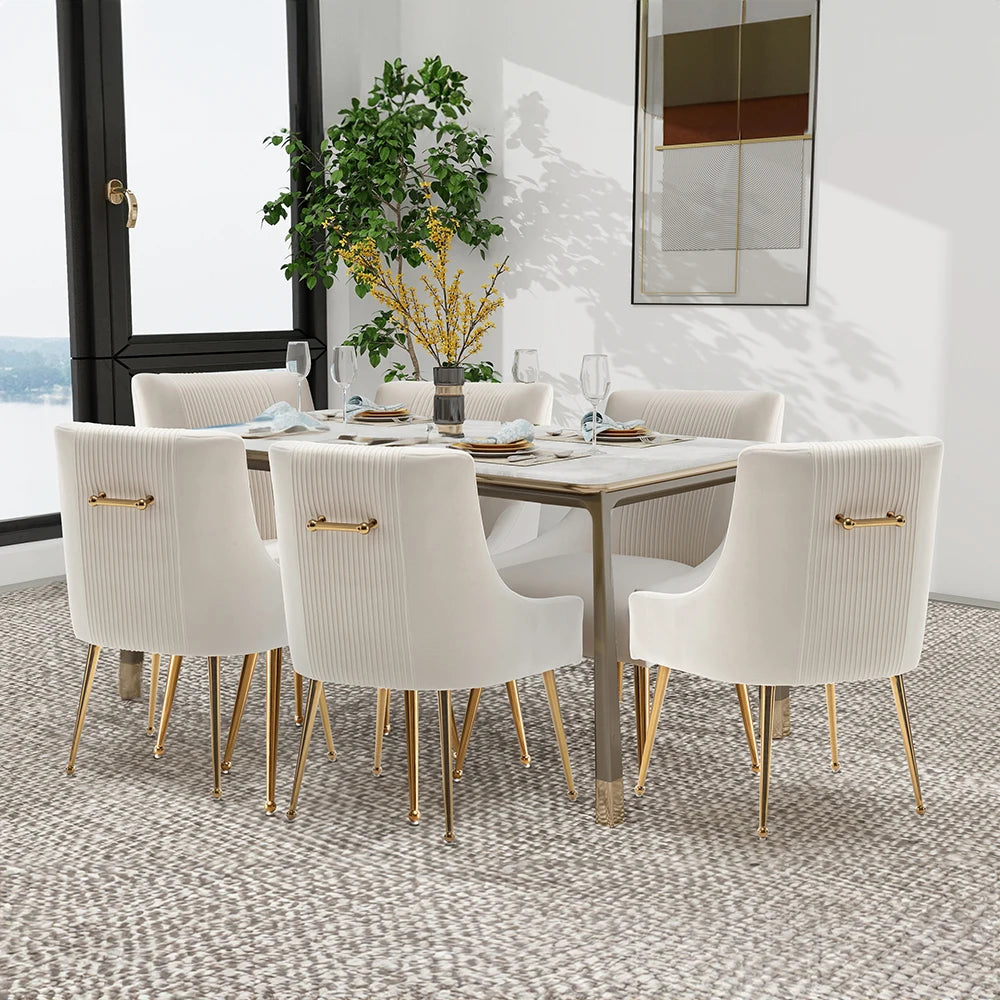 Modern Velvet Dining Chairs Set of 6