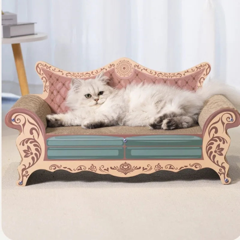 Premium Cat Scratch Board & Bed Combo