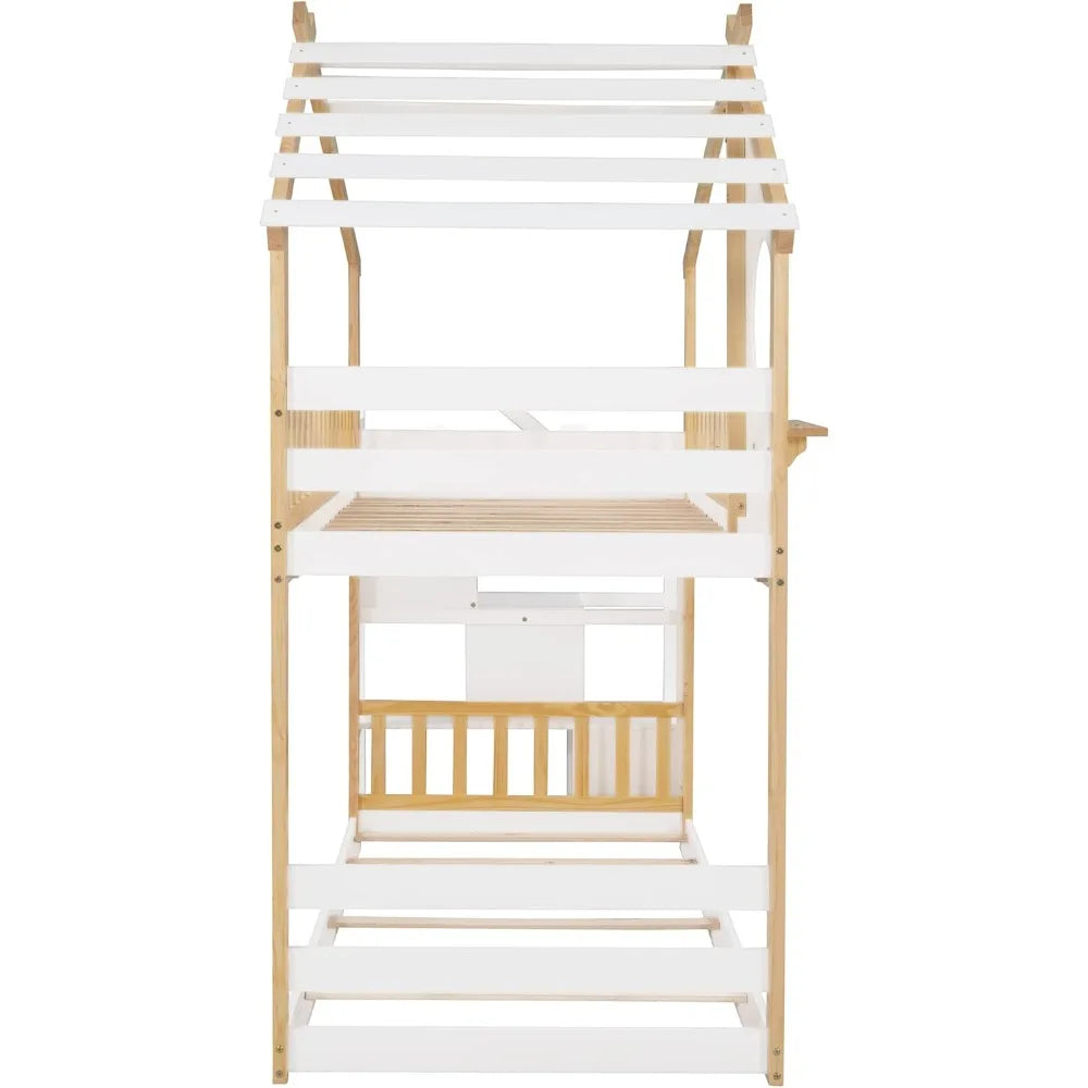 Twin Over Twin House Bunk Bed