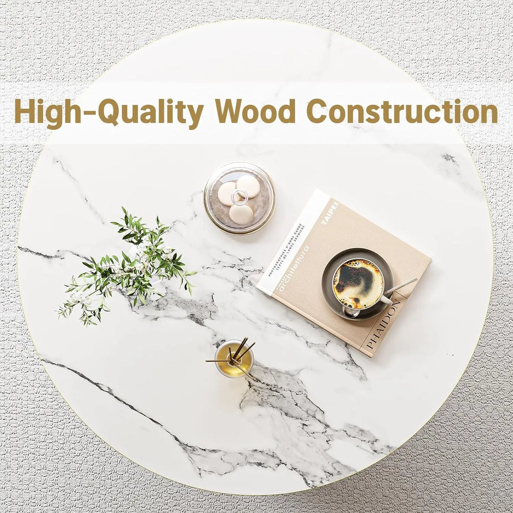 Luxe 3-Tier Round Coffee Table