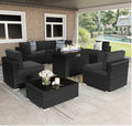 Luxe 8-Piece Outdoor Sectional Set