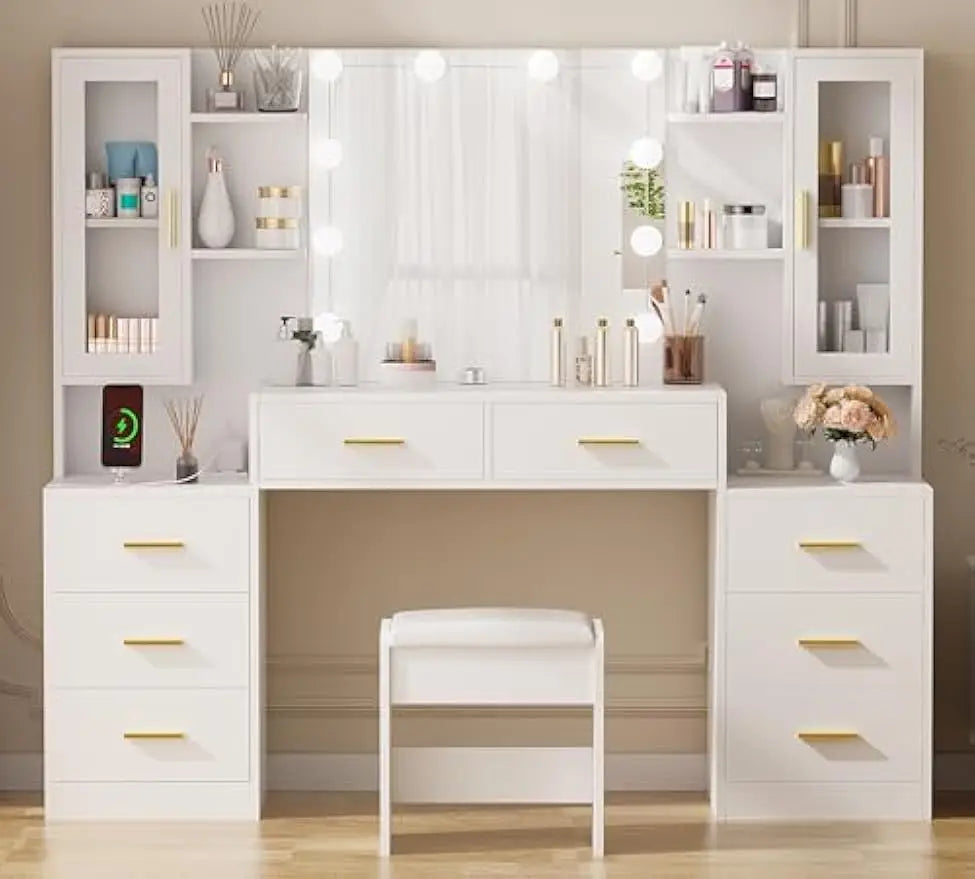 Large LED Vanity Desk