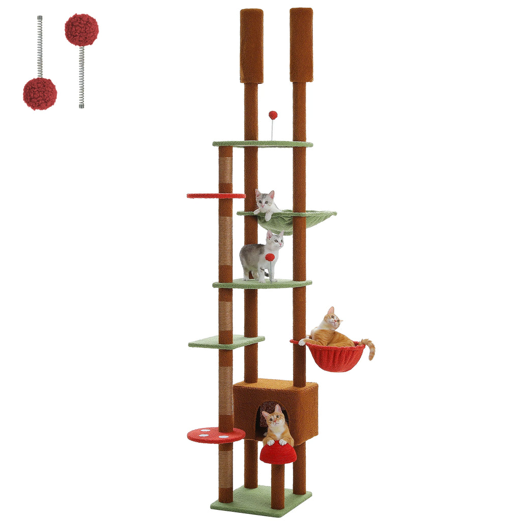 Premium Floor-to-Ceiling Cat Tree Tower