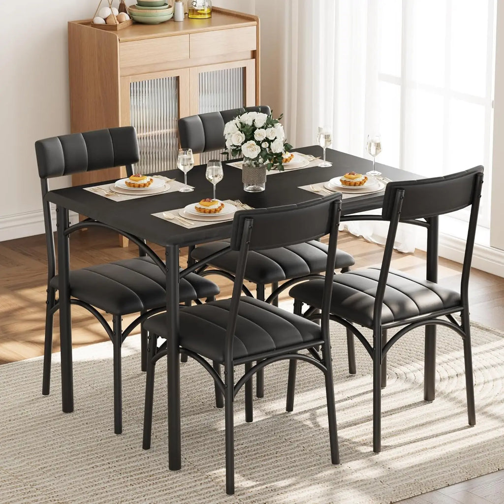 5-Piece Modern Table & Chair Set