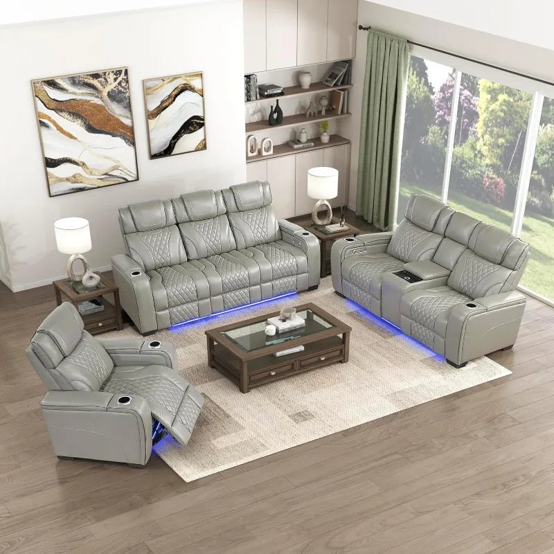 3-Piece Recliner Sofa Set
