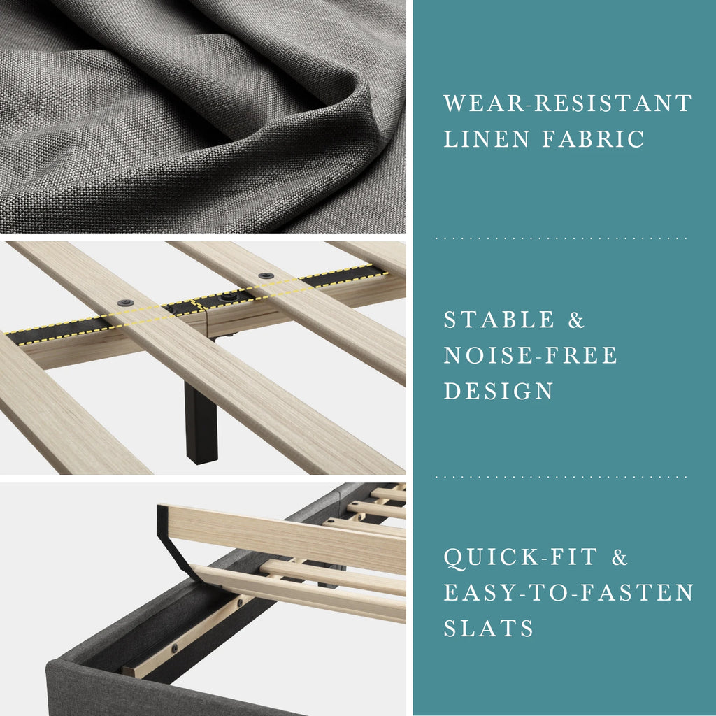 Luxe Upholstered Bed Frame