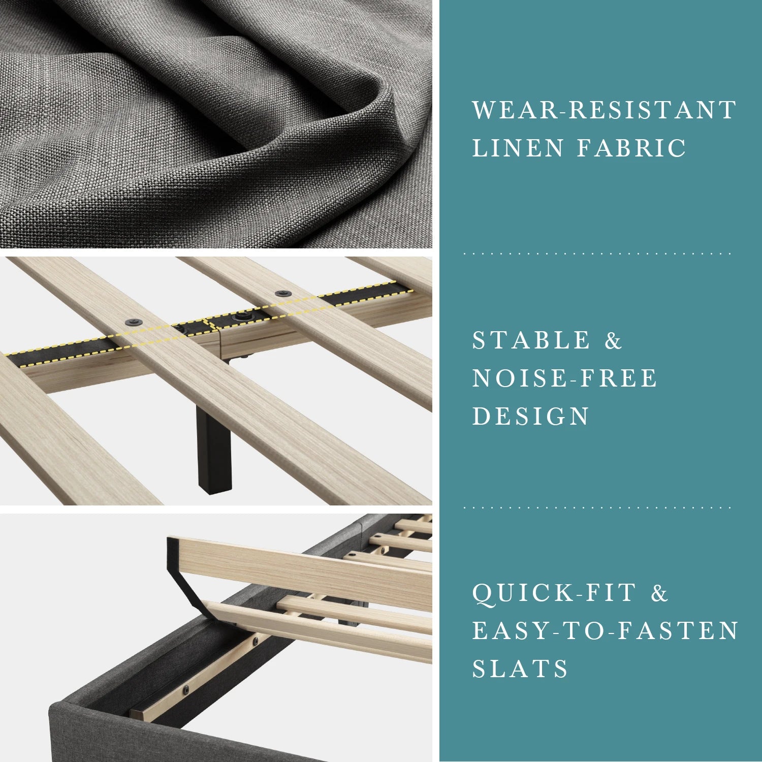 Luxe Upholstered Bed Frame